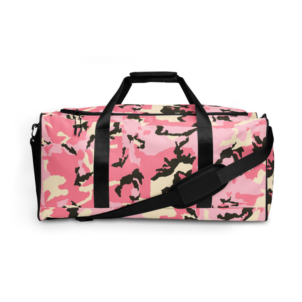 PINK camo rolling luggage