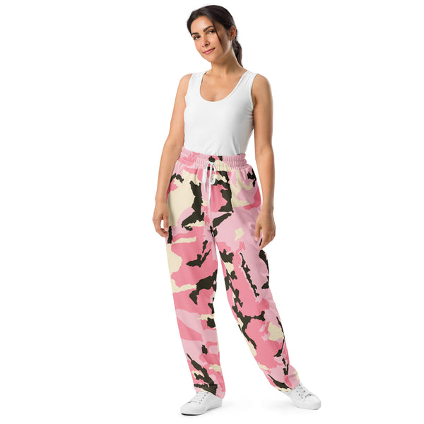 PINK | Premium PRINT Design Women or Teen Wide Leg Joggers