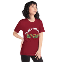 HE SAID | Premium FUN FAITH STMT Design Women or Teens T-shirt