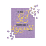 WITH GOD PZL | Premium FAITH Design Jigsaw Puzzle