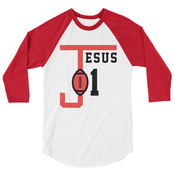 JESUS 01 | Premium SPORTS Design Adult or Teen Unisex Raglan Shirt