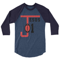 JESUS 01 | Premium SPORTS Design Adult or Teen Unisex Raglan Shirt