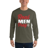 REAL MEN PRAY | Premium CVS Design Men or Teen Lng Slv Knit Jersey