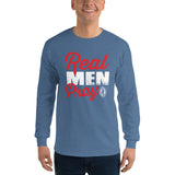 REAL MEN PRAY | Premium CVS Design Men or Teen Lng Slv Knit Jersey