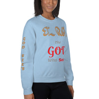 GOD SEE'S | Premium JROOTS Design SR Adult or Teen Unisex Sweatshirt