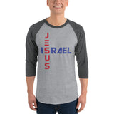 JESUS/ISRAEL | Premium UNITY Design Adult or Teen Unisex Raglan Shirt