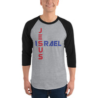 JESUS/ISRAEL | Premium UNITY Design Adult or Teen Unisex Raglan Shirt