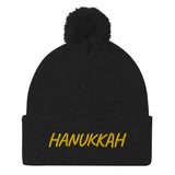 HANUKKAH  | Premium  HOLY DAY Design Pom Pom Beanie Hat