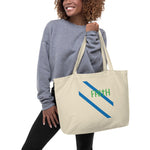 TO GO BAG | Premium FAITH Design Large Organic Tote Bag