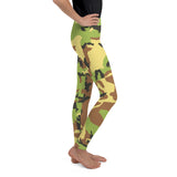 YOUTH GRN CAMO | Classic VINTAGE Design Youth Leggings