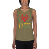 BE BOLD | Premium STATEMENT Design Women or Teen Muscle Tank Tee