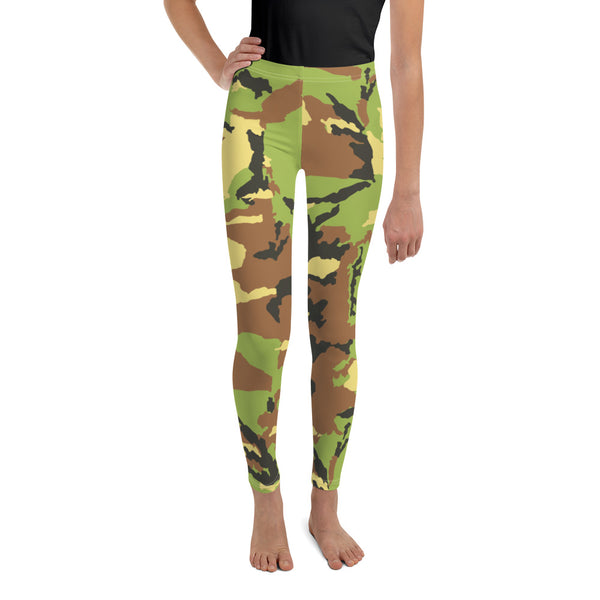 YOUTH GRN CAMO | Classic VINTAGE Design Youth Leggings