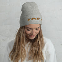 OWN IT! C | Premium CVS Design Adult or Teen EC Knit Beanie Cap