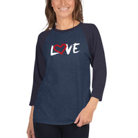 LOVE | Premium Design Women or Teen Raglan Shirt