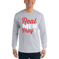 REAL MEN PRAY | Premium CVS Design Men or Teen Lng Slv Knit Jersey