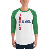 JESUS/ISRAEL | Premium UNITY Design Adult or Teen Unisex Raglan Shirt