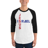 JESUS/ISRAEL | Premium UNITY Design Adult or Teen Unisex Raglan Shirt