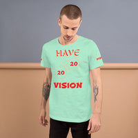 2020 VISION | Premium 20/20 STATEMENT Design SLR Adult or Teen Unisex T-Shirt