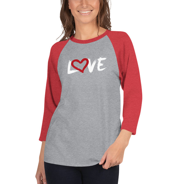 LOVE | Premium Design Women or Teen Raglan Shirt