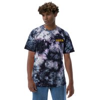 F SWIRL | Premium FAITH Design Adult or Teen  UNI Oversized Tie-Dye T-Shirt