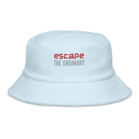 ESCAPE | Premium STMT DESIGN Adult or Teen Unisex Terry Cloth Bucket Hat