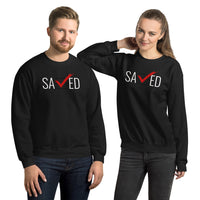 SAVED S | Premium FAITH Design Adult or Teen Unisex Sweatshirt