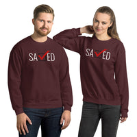 SAVED S | Premium FAITH Design Adult or Teen Unisex Sweatshirt