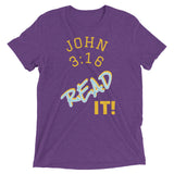 JOHN 3:16 | Premium SCRIPT Design Adult or Teen Unisex T-shirt